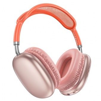 Беспроводные наушники Borofone BO22 Plus полноразмерные цвет: розовый