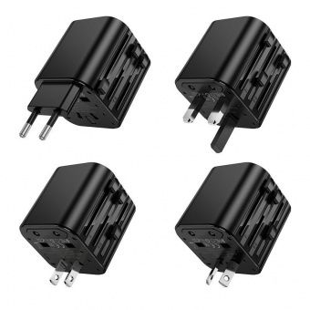 Сетевой адаптер-переходник Hoco AC29 (100W,универсальный) цвет:Чёрный