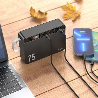 Внешний аккумулятор Hoco J94  75 000mAh  (22.5W, PD20W, QC3.0,) цвет: Чёрный