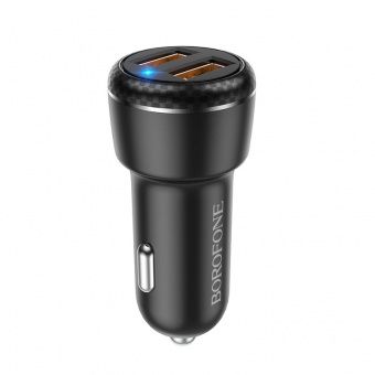 Автомобильное ЗУ Borofone BZ17 (2USB: QC3.0) цвет: Чёрный