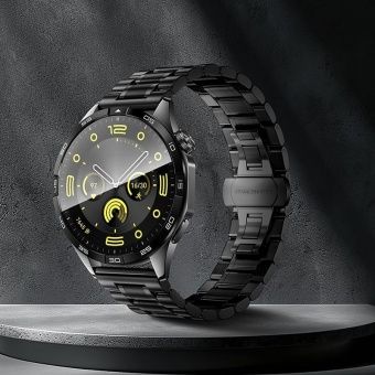 Ремешок для часов Hoco WH13 (стальной, пять бусин 22mm) цвет: Чёрный