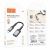 Адаптер Hoco UA24 IP-USB (мама) цвет: металлик