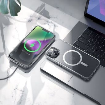 Чехол HOCO магнитный для iP 14 Pro Max цвет: прозрачный